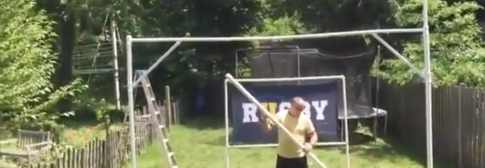 Construct URugby goal posts