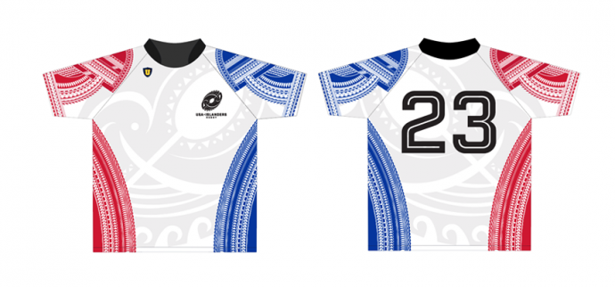 2017 USA Islander Rugby Jersey Front and Back